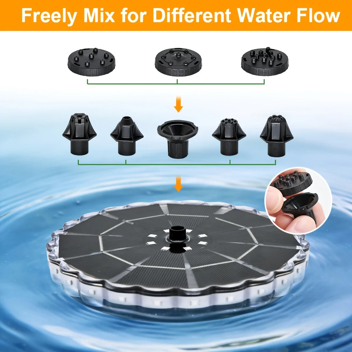 3.5W Outdoor Solar Fountain fo - Outdoor Lighting Ground のレビューと価格