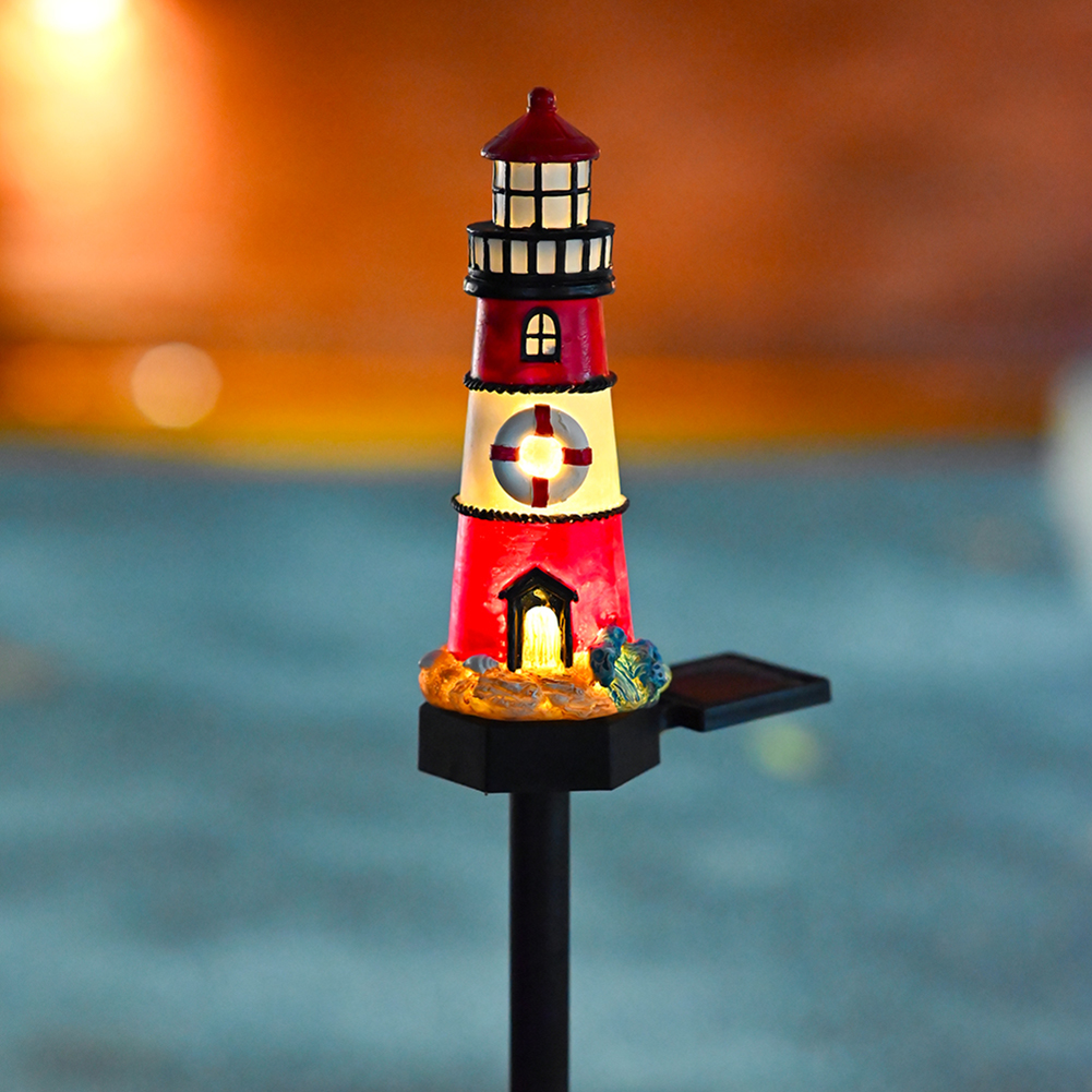 Solar Lighthouse Lights Waterp - Xmas Outdoor Lighting Decorations のレビューと価格