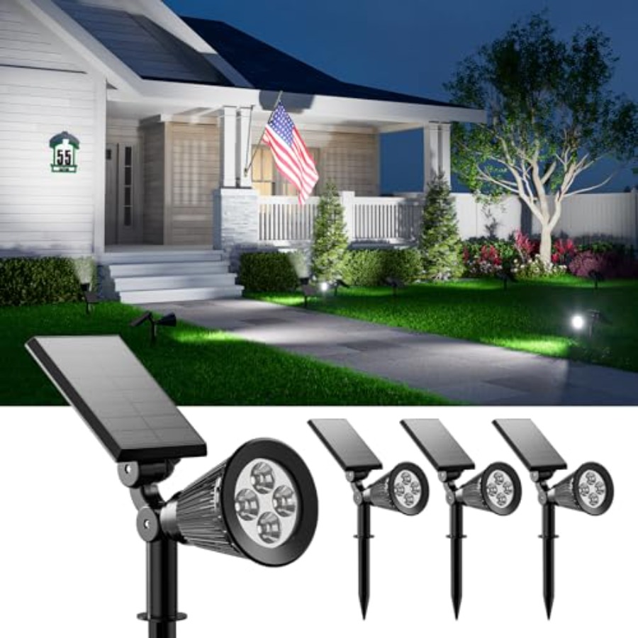 Solar Spotlights Outdoor Water - Led Flood Light のレビューと価格