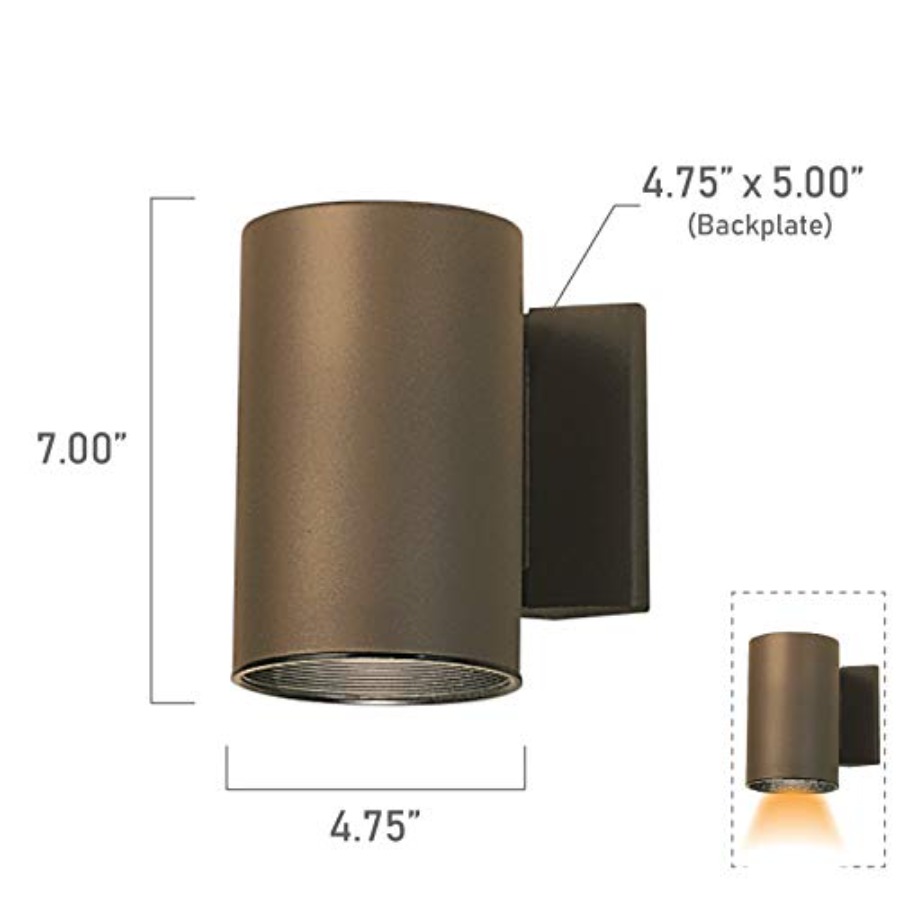 Cylinder Wall Mount Lighting F - Outdoor Lighting Wall Mount のレビューと価格