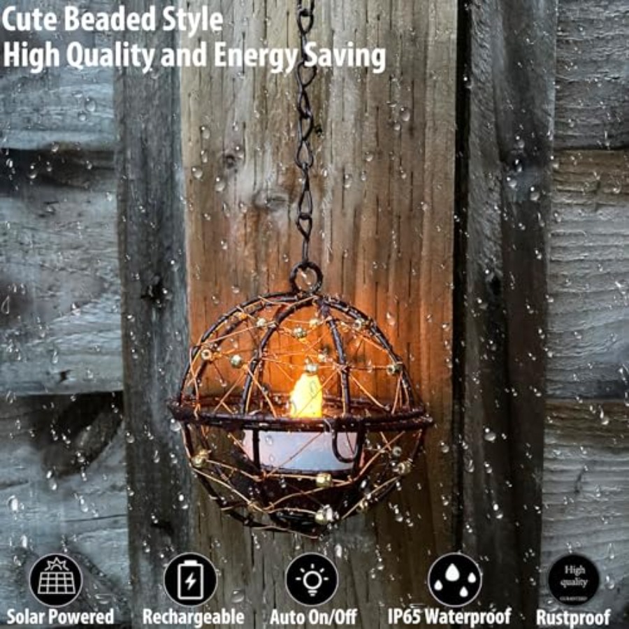 Outdoor Solar Hanging Lanterns - Outdoor Lighting Globes のレビューと価格