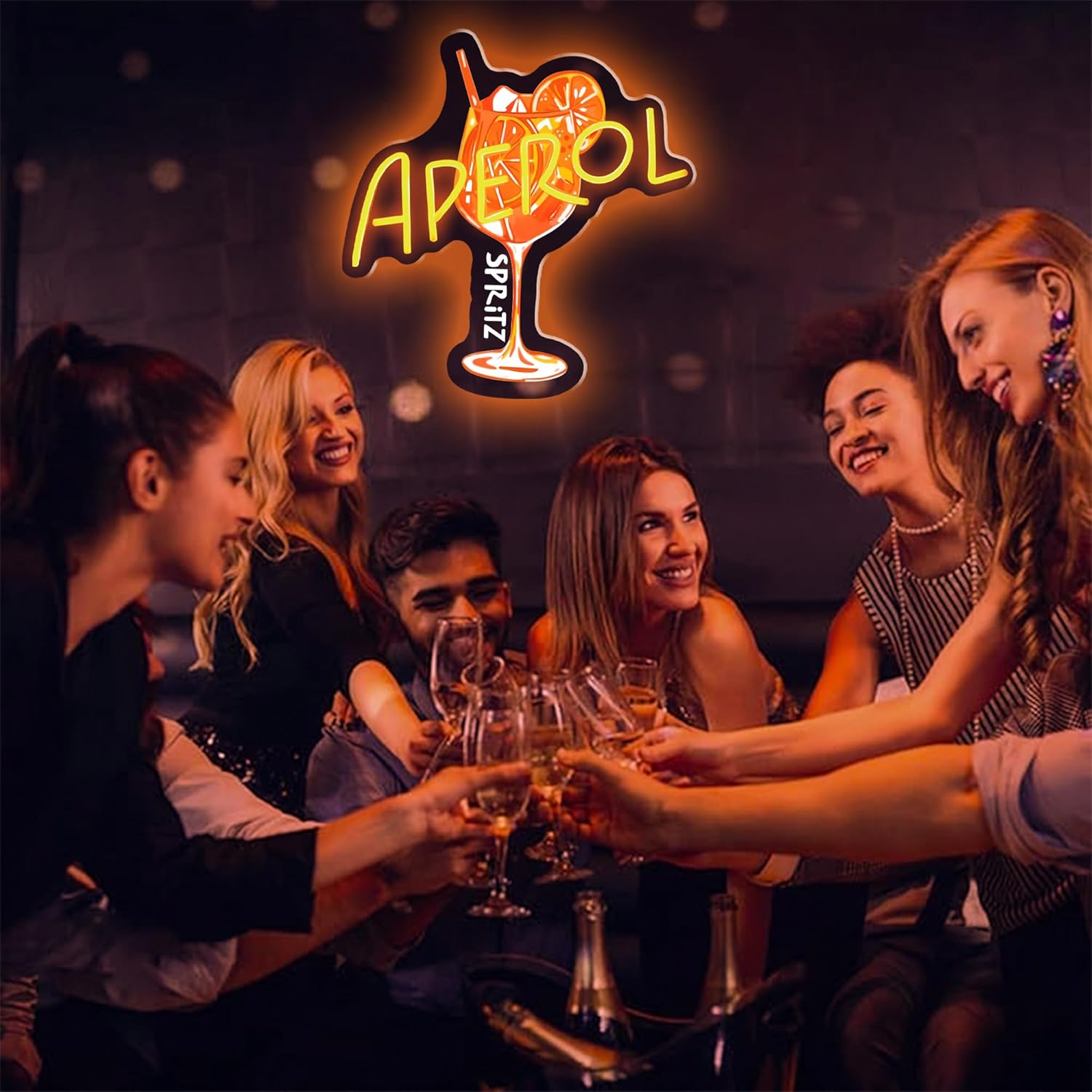 Orange/Aperol Spritz Neon Sign - Outdoor Lighting Restaurant のレビューと価格
