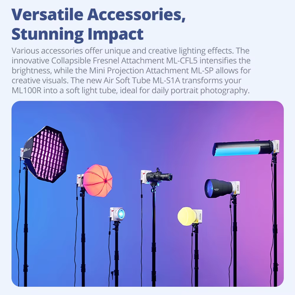 Godox Full Color LED Video Lig - Outdoor Lighting Kit Photography のレビューと価格