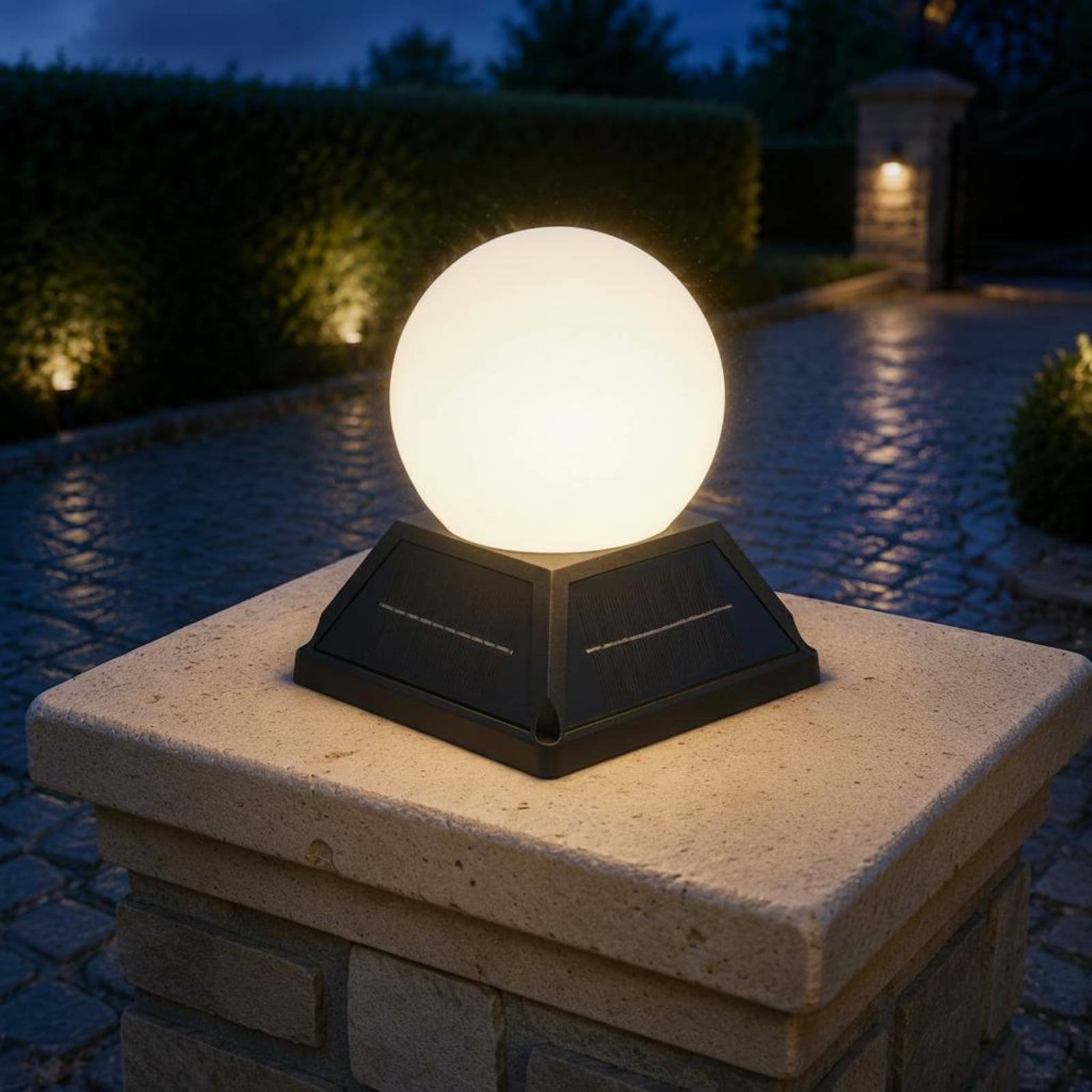Solar Post Cap Light Wireless  - Outdoor Lighting Globes のレビューと価格