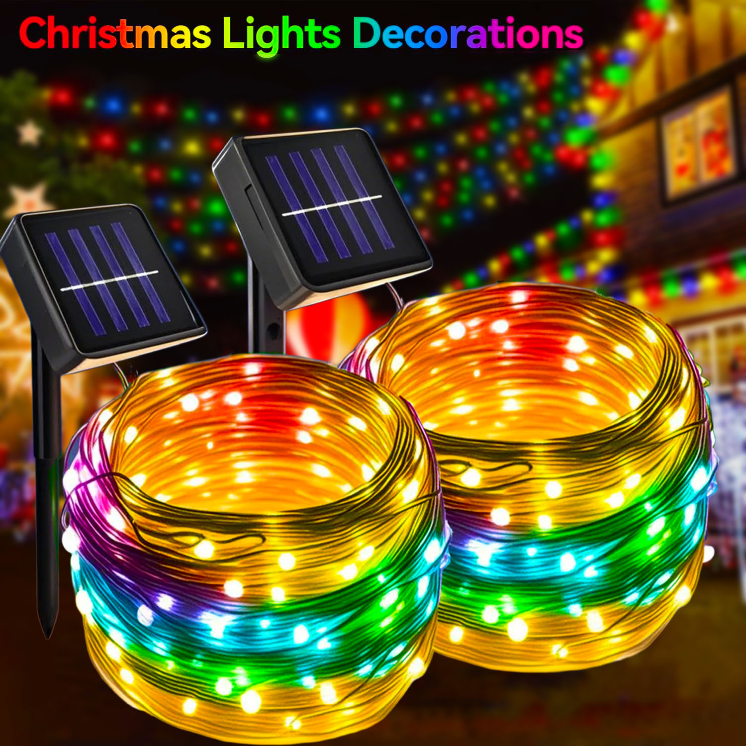 Christmas Outdoor Solar String - Xmas Outdoor Lighting Decorations のレビューと価格
