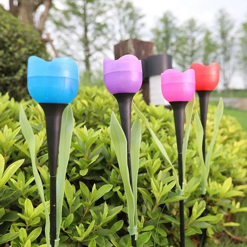 1Pcs Garden Tulip Flower Shape - Outdoor Lighting Led Fixtures のレビューと価格
