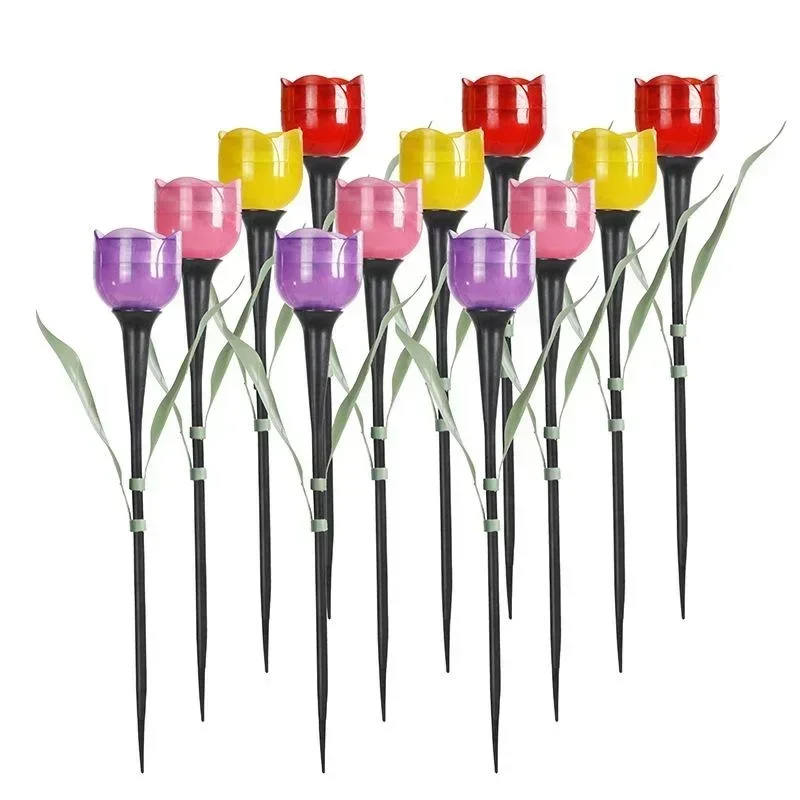 1Pcs Garden Tulip Flower Shape - Outdoor Lighting Led Fixtures のレビューと価格