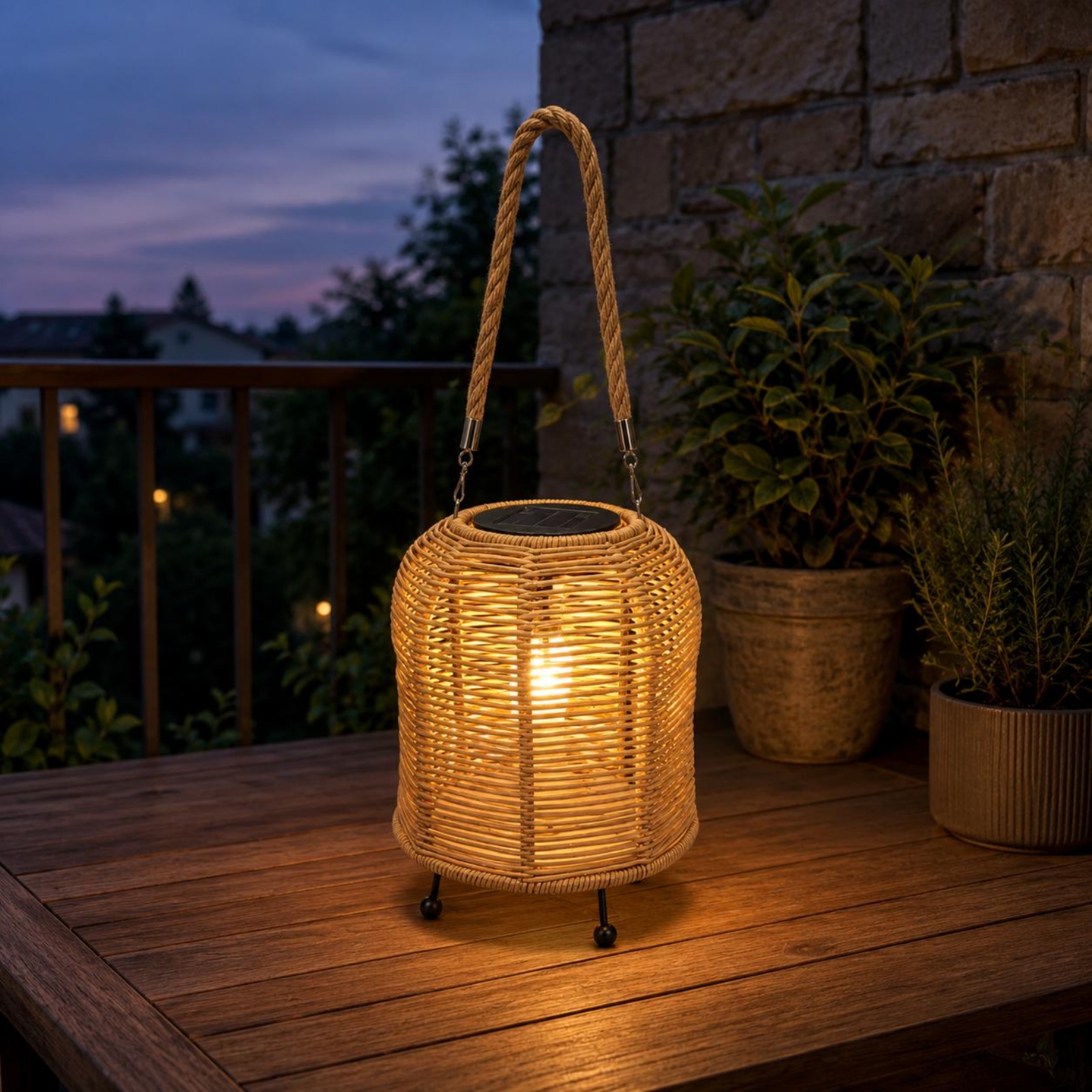 Handwoven Solar Lantern Warm L - Outdoor Lighting Restaurant のレビューと価格