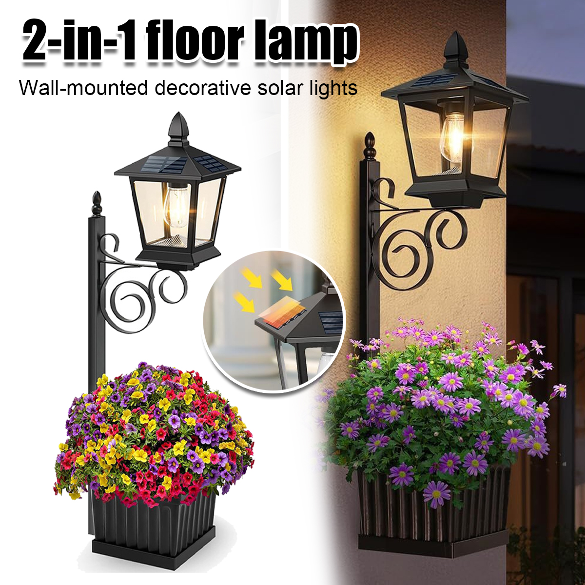 2-in-1 Solar Garden Planter La - Outdoor Lighting Lamps のレビューと価格