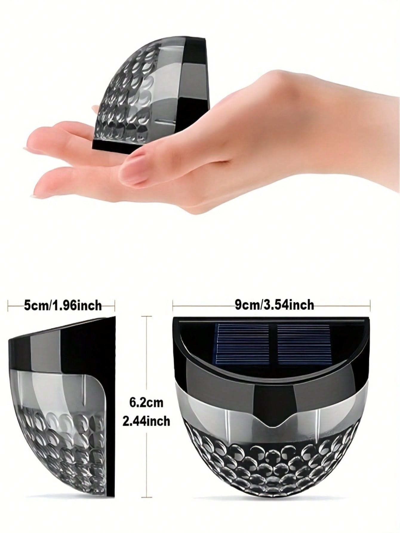 8Pcs Waterproof Solar LED Fenc - Outdoor Lighting Wall Mount のレビューと価格