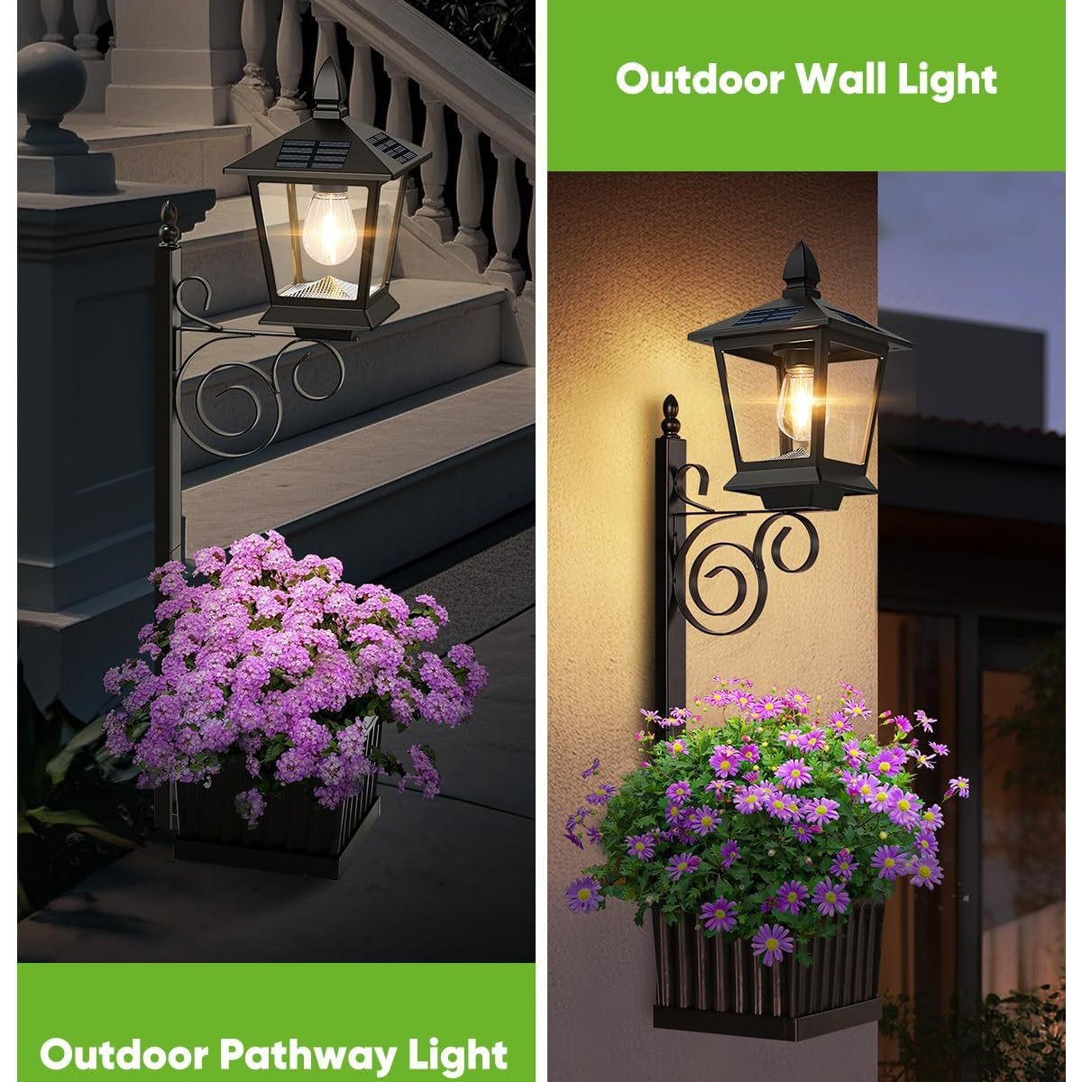 Solar Powered 2-in-1 Flower Po - Outdoor Lighting Lamps のレビューと価格