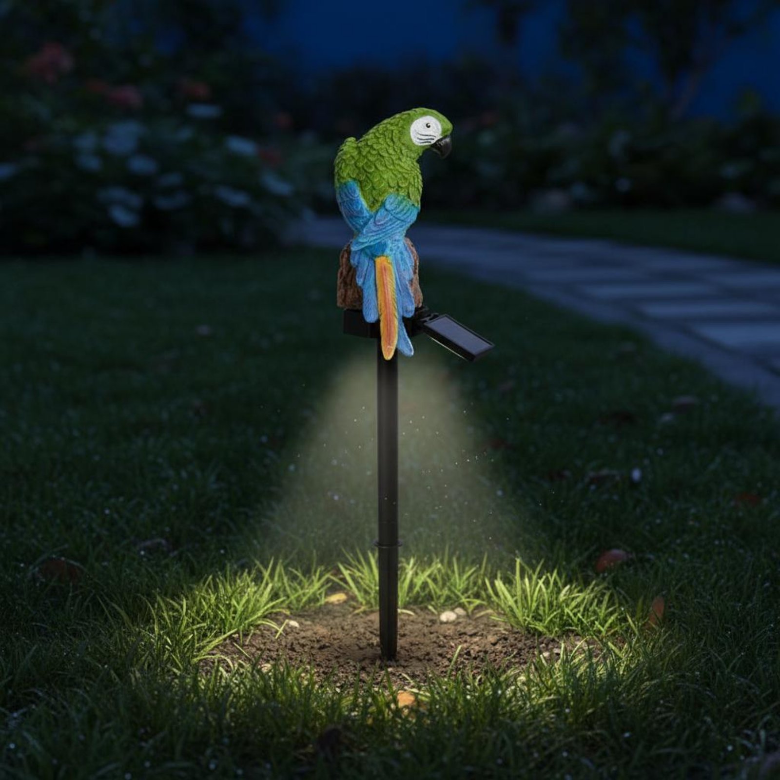 Resin Parrot Lawn Lamp Waterpr - Outdoor Lighting Ground のレビューと価格