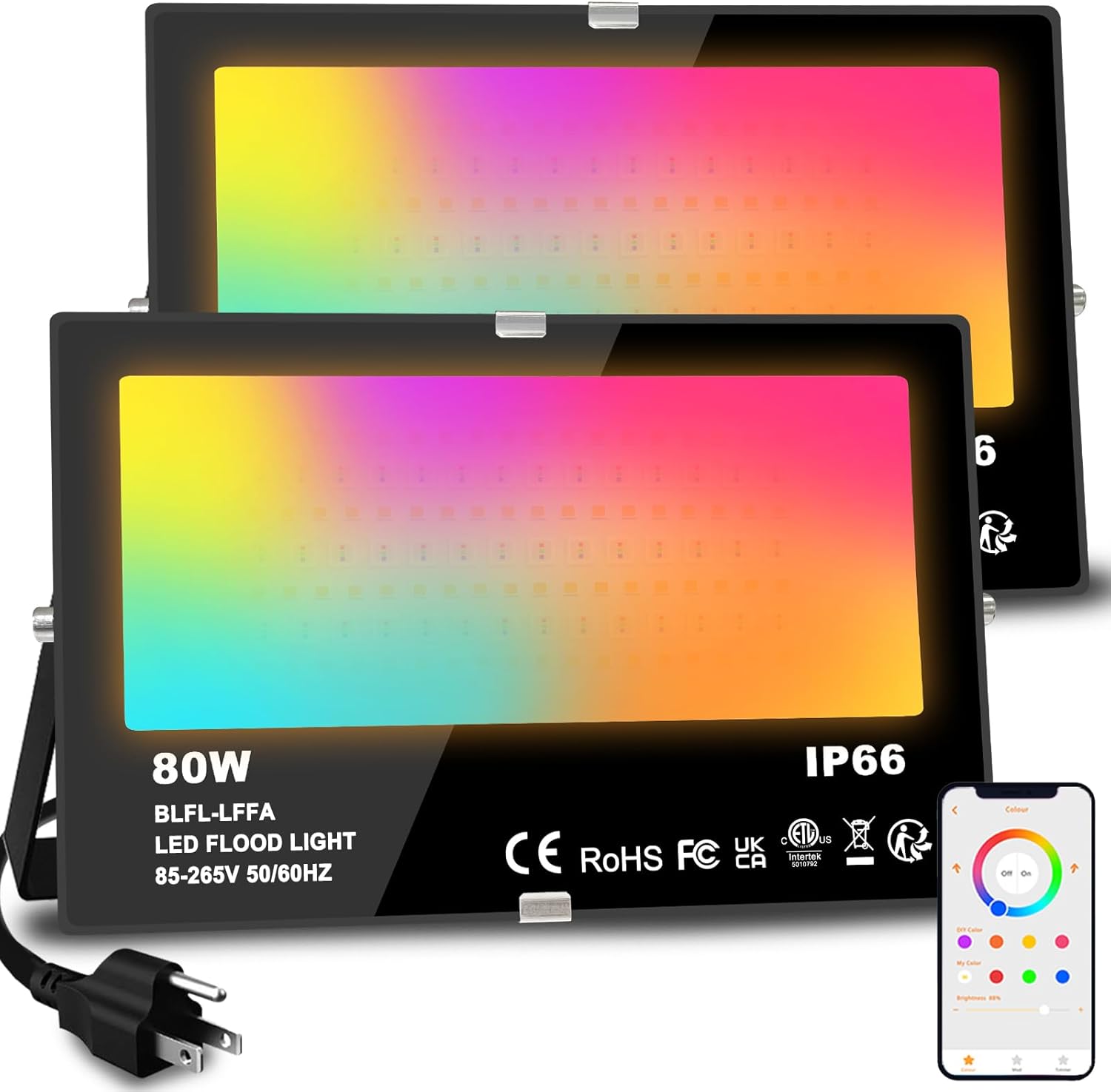 Smart RGB LED Flood Light 800W - Led Flood Light のレビューと価格