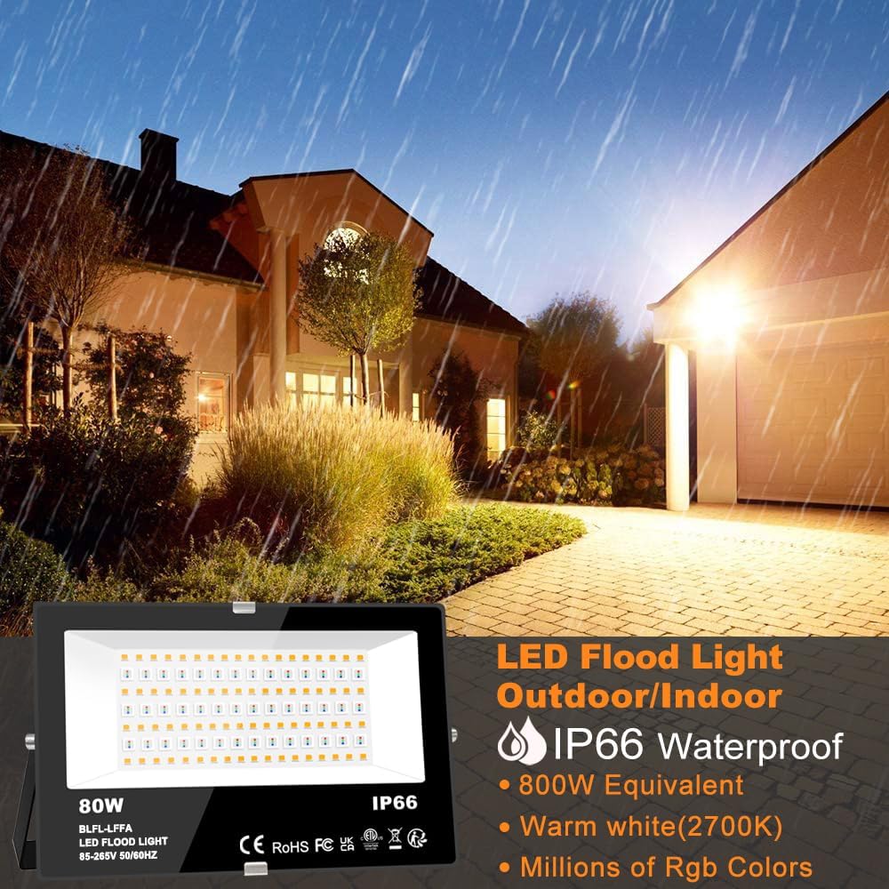 Smart RGB LED Flood Light 800W - Led Flood Light のレビューと価格