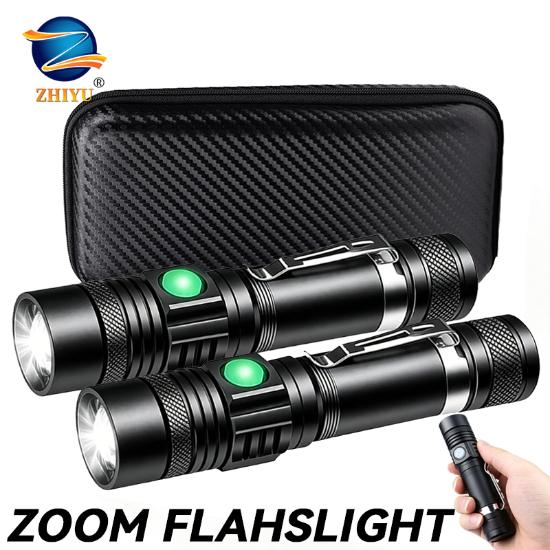 T6 LED Rechargeable Flashlight - Outdoor Lighting Beacon のレビューと価格