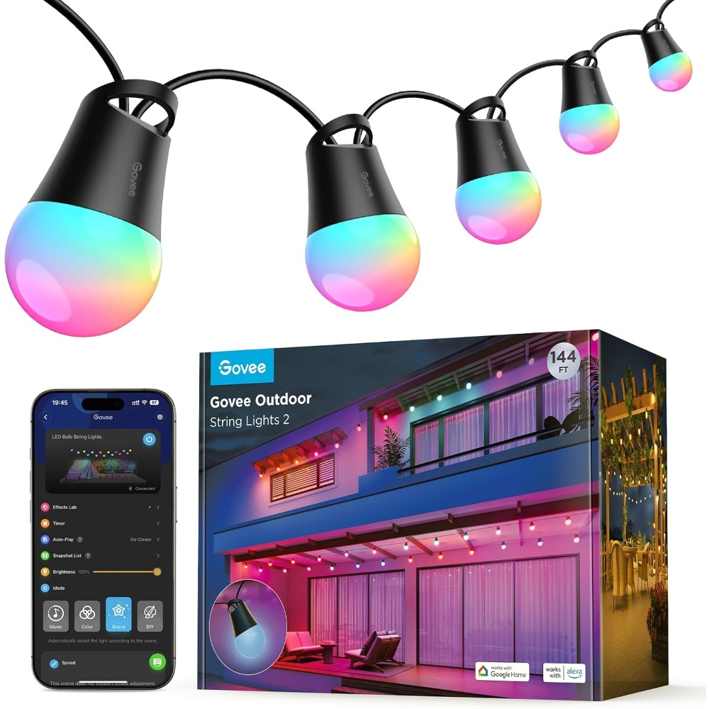Govee Smart Outdoor String Lig - Outdoor Lighting Govee のレビューと価格