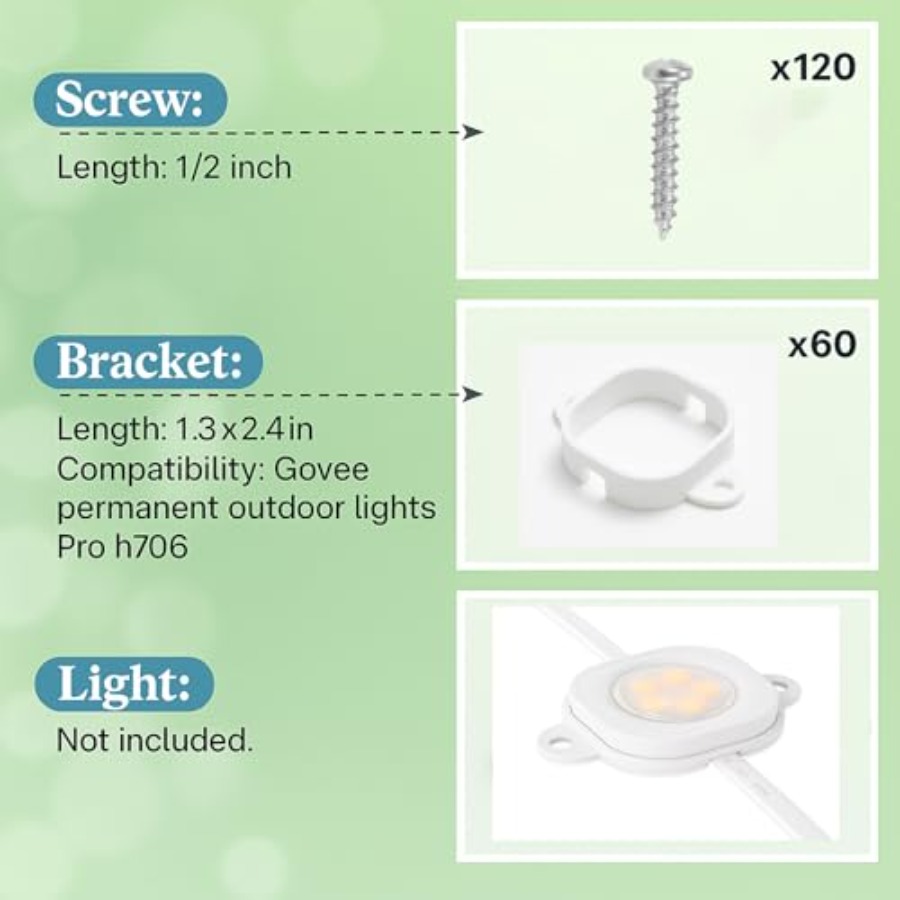 Mounting Clips for Govee Perma - Outdoor Lighting Govee のレビューと価格