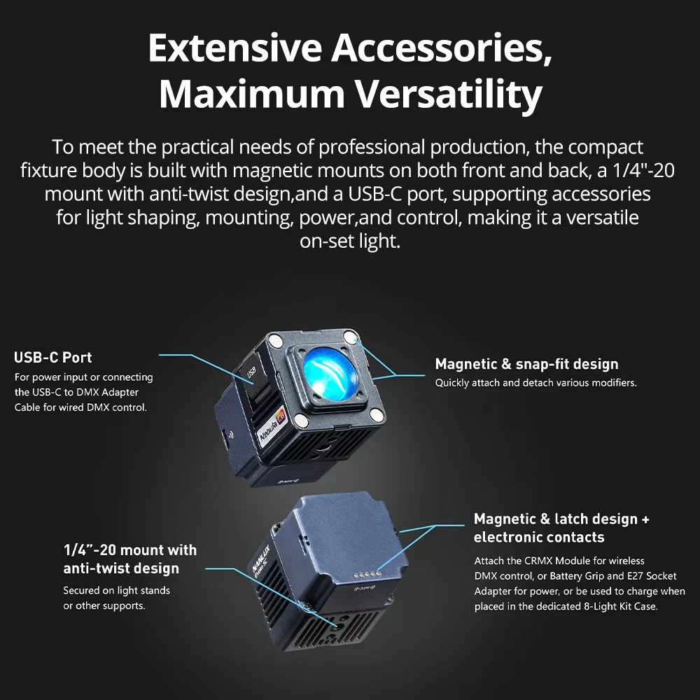NANLUX Evoke 5C RGB Bi-color L - Outdoor Lighting Kit Photography のレビューと価格