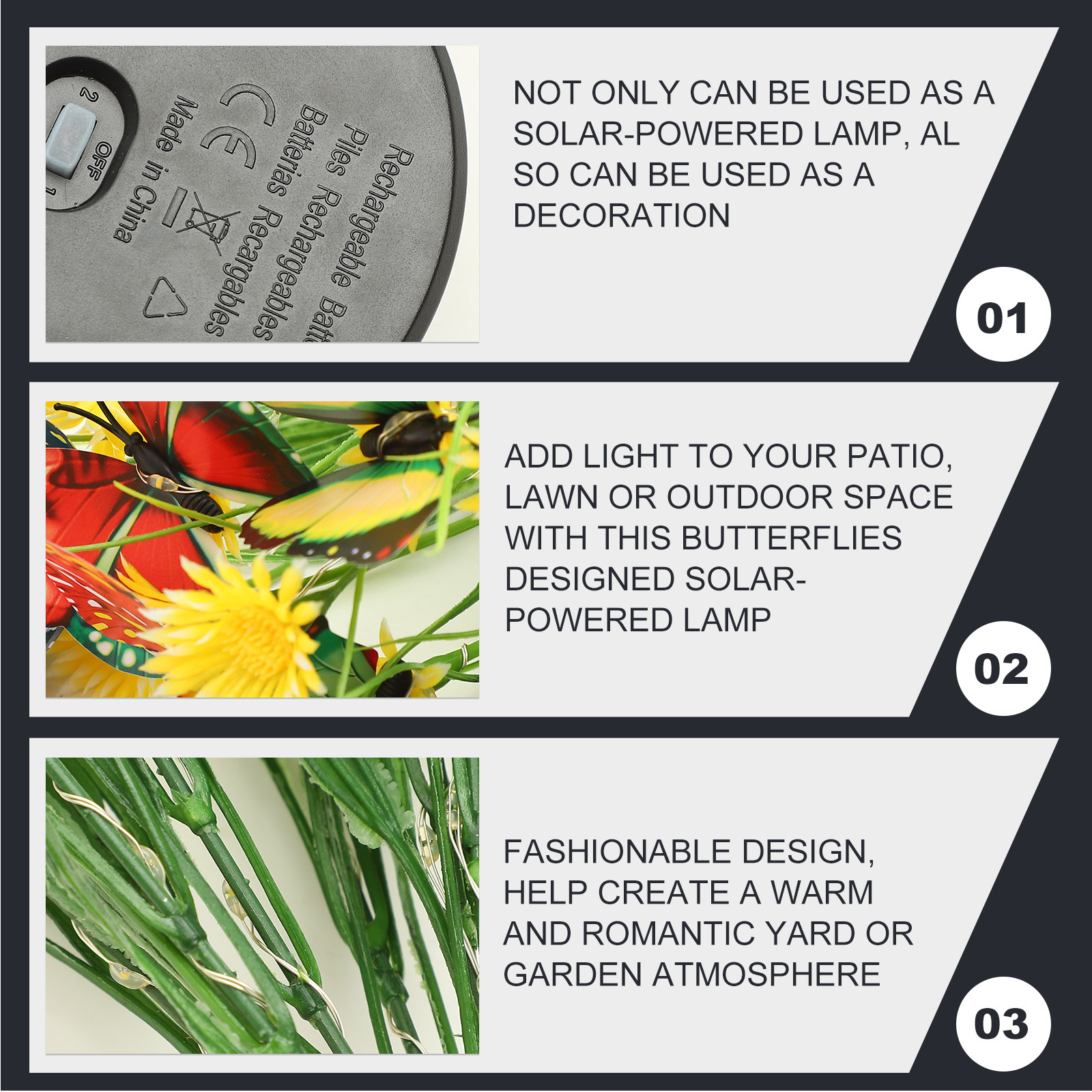 Butterfly-shaped Garden Lights - Outdoor Lighting Ground のレビューと価格