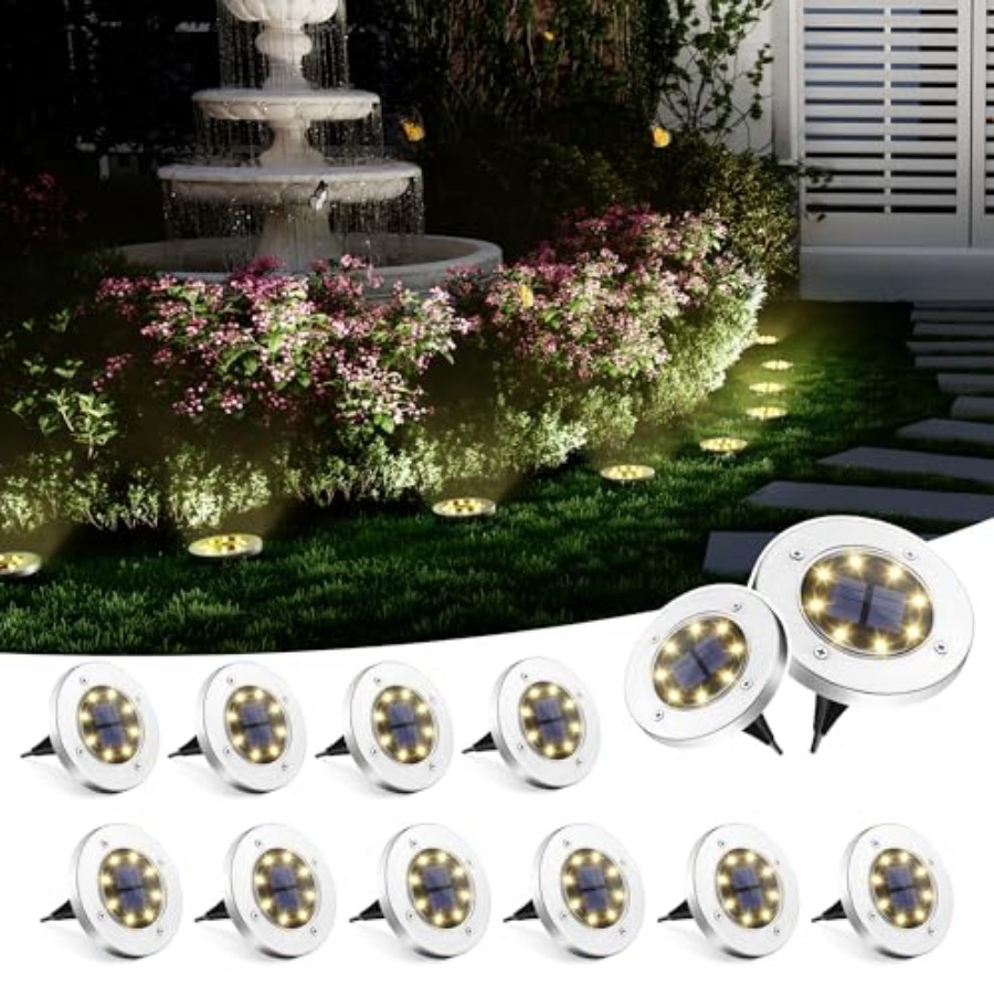 Solar Ground Lights Solar Ligh - Outdoor Lighting Ground のレビューと価格