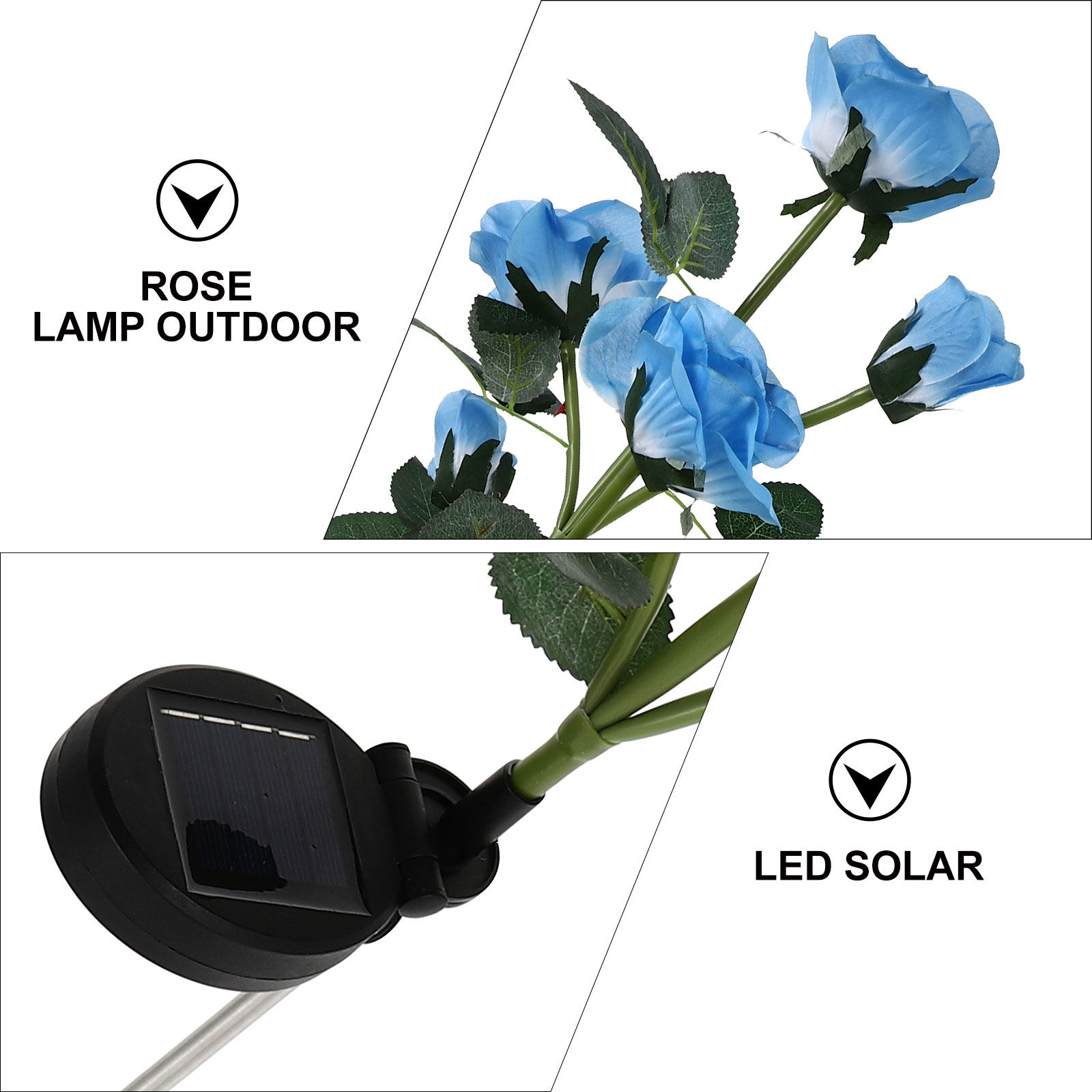 1Pcs Rose Solar Lawn Lamp Wate - Outdoor Lighting Ground のレビューと価格