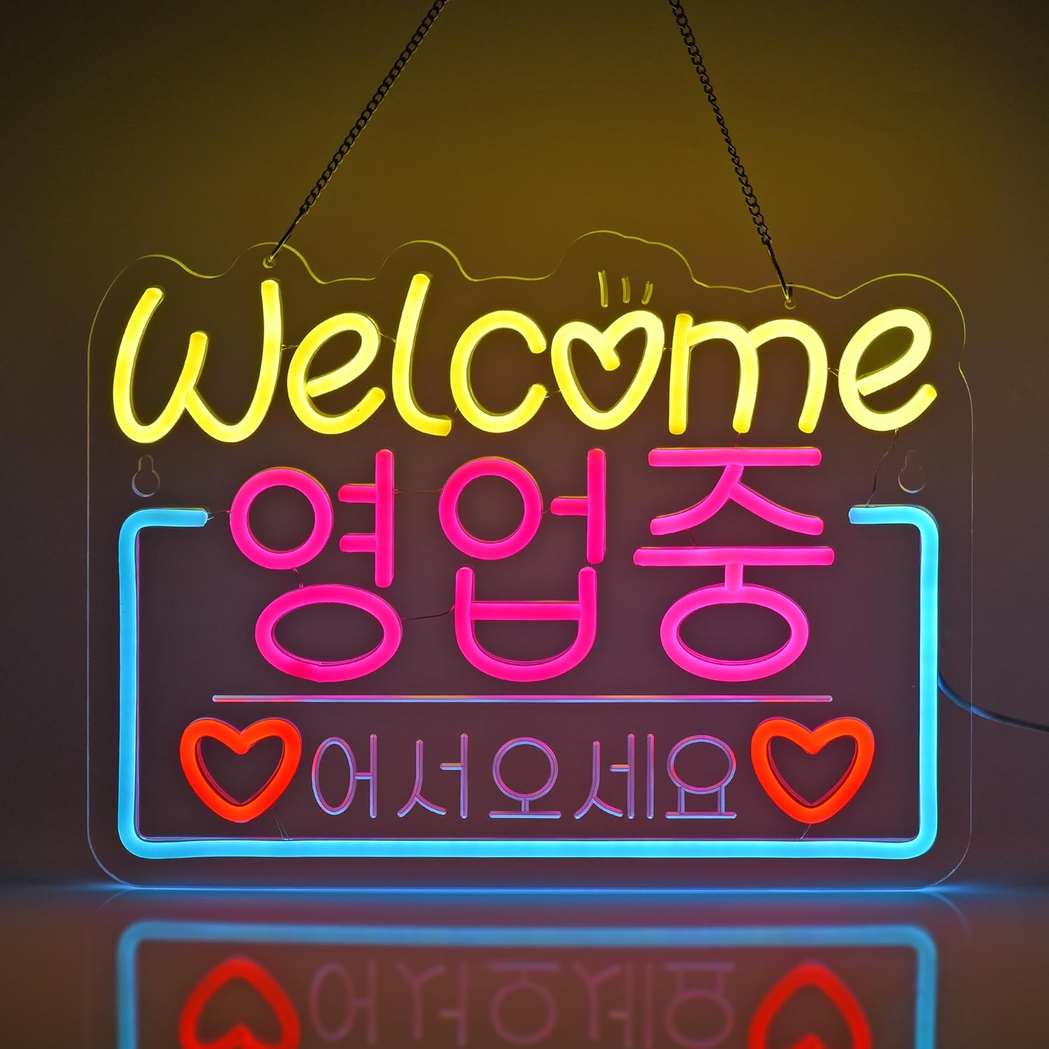 Korean Welcome on Sale Neon Si - Outdoor Lighting Restaurant のレビューと価格