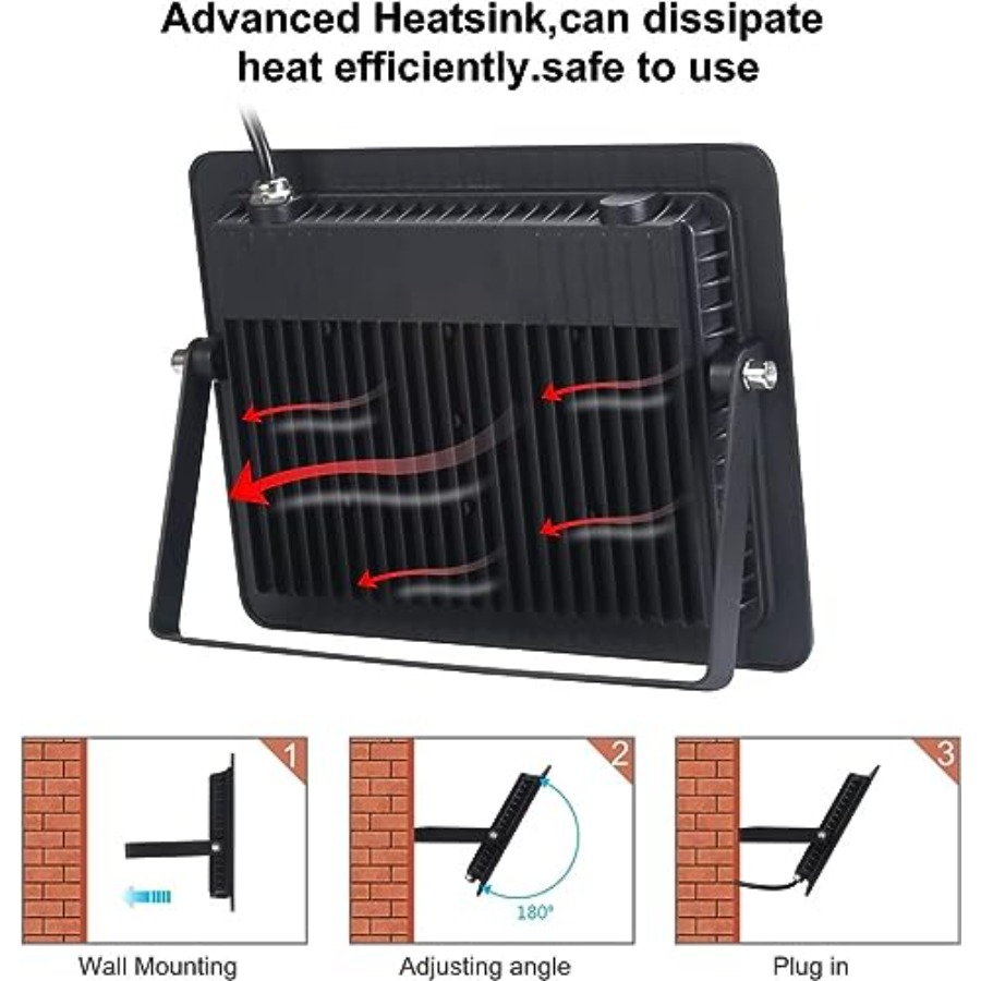 Black Lights 2 Pack W LED Blac - Led Flood Light のレビューと価格